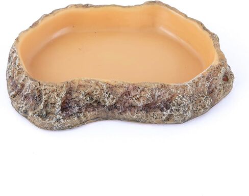 Reptile Food Dish, Terrarium Water Bowl, Feeding Bowl for Reptile Amphibian Pets in Kuwait