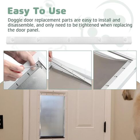 2 حزمة من دعامة استبدال باب الكلب لألواح استبدال باب الكلب PetSafe، سهلة التركيب باستخدام البراغي in Kuwait