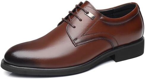 Battle Men Elevator Shoes for Men Faux Leather Height Increasing Dress Formal Shoes That Make You Taller 2 Inches. in Saudi Arabia