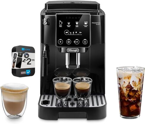 Delonghi ECAM22022B Magnifica Start ماكينة الإسبريسو الأوتوماتيكية (متجددة) مع حزمة حماية محسنة CPS لمدة عامين in Kuwait