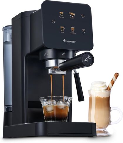 Espresso Machine with Touchscreen, 20 Bar Espresso Maker with Milk Frother and Steam Wand, Cold Brew Coffee Machine for Home, Latte Cappuccino Maker, 41oz Removable Water Tank in Kuwait