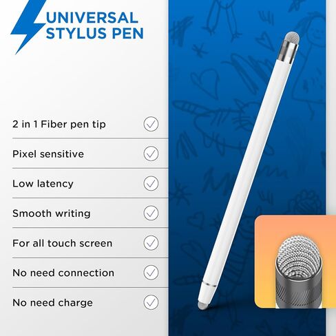 iPad Pen, Palm Rejection &Tilt G-senors Bluetooth Active Stylus Pencil for Apple iPad 2018-2023, Tablet Pen for iPad 6/7/8/9/10th Generation, iPad Pro 11/12.9 inch, Air 3/4/5, Mini 5/6 in Saudi Arabia