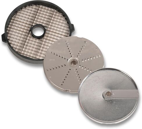 مجموعة أقراص Sammic MX8 لتقطيع الخضروات، تتضمن شبكة تقطيع 5/16 بوصة (FMC-8D)، قرص تقطيع 5/16 بوصة (FC-8D)، قرص بشر 1/8 بوصة (SH-3)، حزمة أقراص خاصة للمطاعم المكسيكية، الاستخدام التجاري in Kuwait