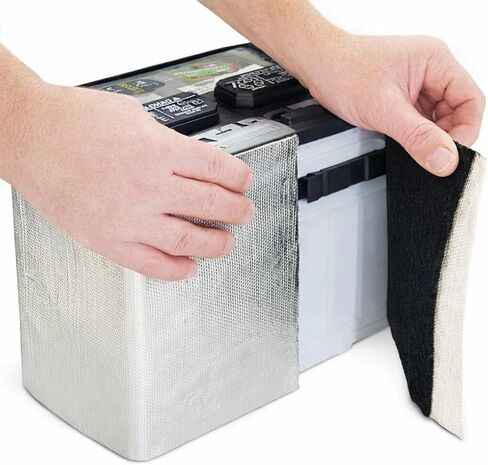 Battery Wrap Heat Shield Barrier Cell Saver Battery Insulation Kit 8 in x 40" 2,000 degrees F in Kuwait