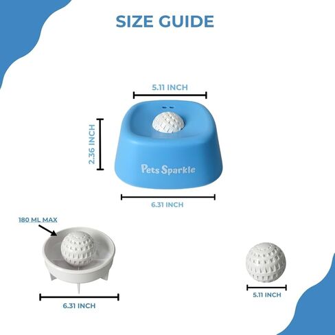 Dog Licking Bowl, Slow Feeder Lick Bowl for Dogs for Yogurt, Bone Broth & Liquid Treats, Licking Bowl with Ball, Lick Ball Slow Feeder for Dogs, Slow Feed Lick Bowl for Dogs in Kuwait