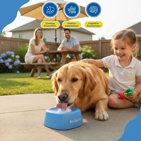 Dog Licking Bowl, Slow Feeder Lick Bowl for Dogs for Yogurt, Bone Broth & Liquid Treats, Licking Bowl with Ball, Lick Ball Slow Feeder for Dogs, Slow Feed Lick Bowl for Dogs in Kuwait