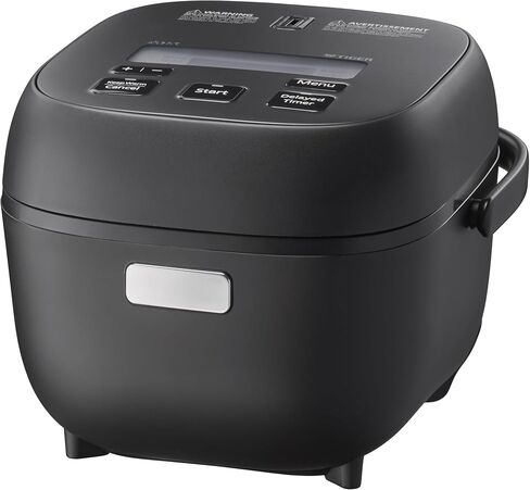 TIGER JBS-A55U-KB 3-Cup (Uncooked) Micom Rice Cooker and Warmer with Non-Stick Ceramic Coated Inner Pot and 10 Auto-Cook Settings, Black in Kuwait