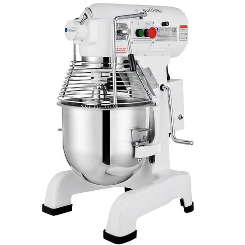 Eurodib M20 ETL 20 Quart خلاط بحامل كوكبي تجاري، نموذج مقعد، أبيض، 110 فولت in Kuwait