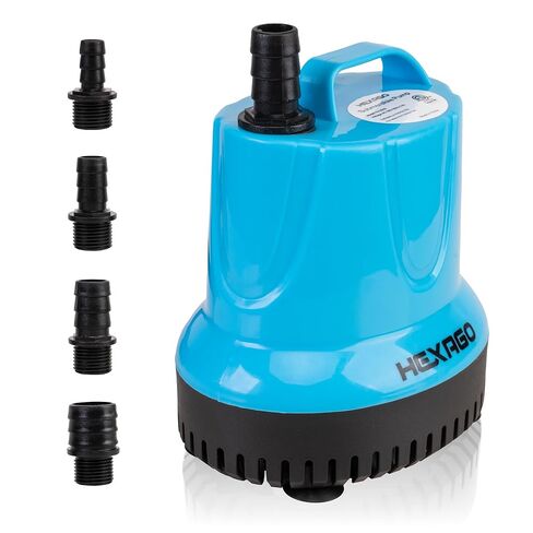 Hexago 400GPH Submersible Water Pump, 40W Fountain Pump with 8FT Max Lift, Quiet Small Sump Pump for Pond, Aquarium, Hydroponics, Waterfall, Fish Tank in Saudi Arabia