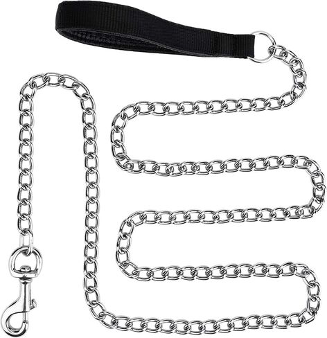 6ft Heavy Duty Metal Chain Leash, Standard Pet Leash chew Proof Dog Leash, Dog Chain for Yard, Chain leashes for Large Dogs in Kuwait