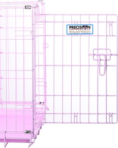 قفص للكلاب ذو باب مزدوج باللون الوردي من Precision Pet "ProValu". in Kuwait