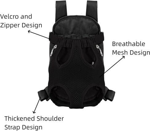 Pet Carrier Backpack Breathable Mesh for Cats Dogs Hands Free Travel Bag in Kuwait
