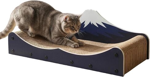 Cat Scratcher Bed Wear-Resistant Large Cats Scratching Bed Sofa Long Lasting Scartching Pads for Indoor Cats, Furniture Protector,Dual-Purpose-Scratch Claws and Sleep,The Shape of Mountains in Kuwait