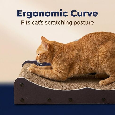 Cat Scratcher Bed Wear-Resistant Large Cats Scratching Bed Sofa Long Lasting Scartching Pads for Indoor Cats, Furniture Protector,Dual-Purpose-Scratch Claws and Sleep,The Shape of Mountains in Kuwait