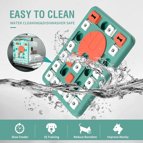 Dog Puzzle Toys, Treat Dispensing Dog Enrichment Toys for IQ Training and Brain Stimulation, Interactive Mentally Stimulating Toys as Gifts for Puppies, Cats, Dogs (L-Level 4) in Kuwait