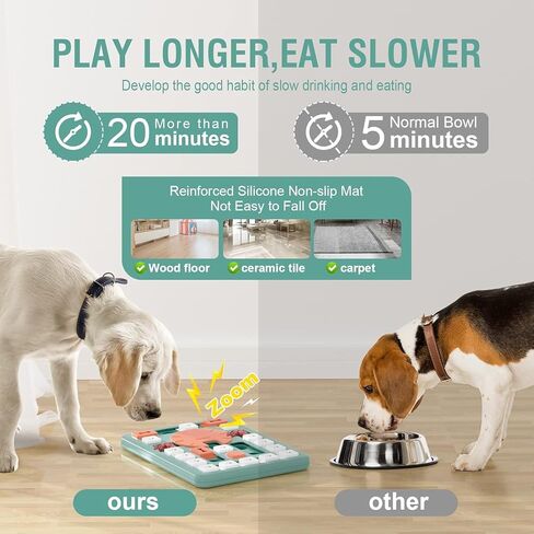 Dog Puzzle Toys, Treat Dispensing Dog Enrichment Toys for IQ Training and Brain Stimulation, Interactive Mentally Stimulating Toys as Gifts for Puppies, Cats, Dogs (L-Level 4) in Kuwait