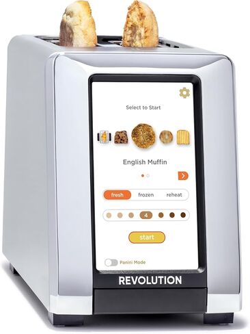 محمصة الخبز R180S ذات السرعة العالية التي تعمل باللمس، محمصة الخبز الذكية ذات شريحتين مع تقنية InstaGLO الحاصلة على براءة اختراع ووضع بانيني in Kuwait