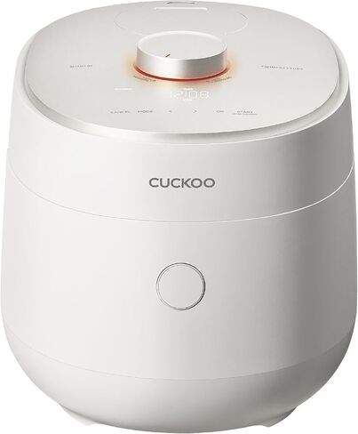 CUCKOO Twin Pressure Rice Cooker 10-Cup Uncooked / 20-Cup Cooked with Induction Heating Technology, Silent Pressure System, Open Cooking Mode, Dynamic Display, Eco Inner Pot, White (CRP-OHTR1009FW) in Kuwait