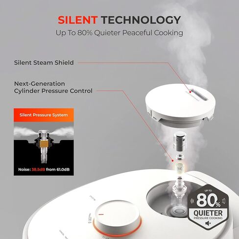 CUCKOO Twin Pressure Rice Cooker 10-Cup Uncooked / 20-Cup Cooked with Induction Heating Technology, Silent Pressure System, Open Cooking Mode, Dynamic Display, Eco Inner Pot, White (CRP-OHTR1009FW) in Kuwait