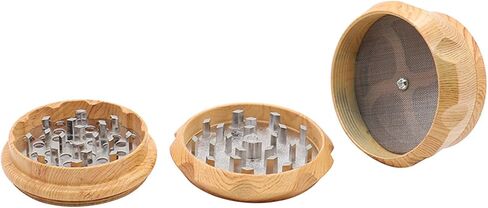 Grinder 2.5 in Hard steel material (wood grain spray finish) in Kuwait