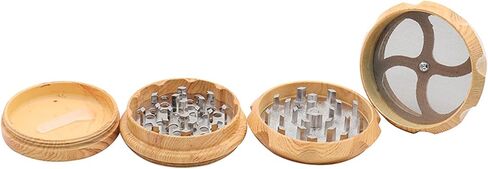 Grinder 2.5 in Hard steel material (wood grain spray finish) in Kuwait