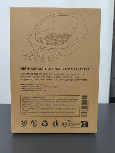 High-Absorption Cat Litter Pads for Breeze-Style Systems (25 Count) – Leakproof Litter Box Pads – Odor Control, Cat Pee Pads for Indoor Cats – 16.9 x 11.4 in in Kuwait