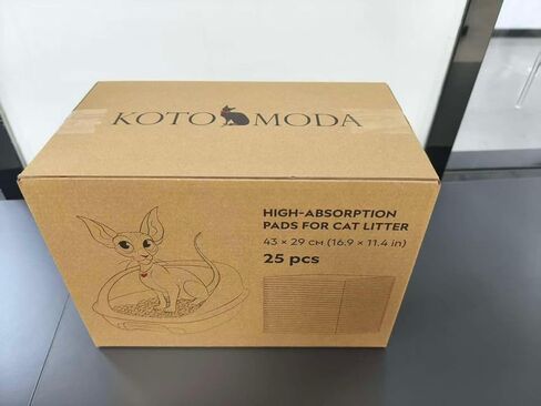 High-Absorption Cat Litter Pads for Breeze-Style Systems (25 Count) – Leakproof Litter Box Pads – Odor Control, Cat Pee Pads for Indoor Cats – 16.9 x 11.4 in in Kuwait