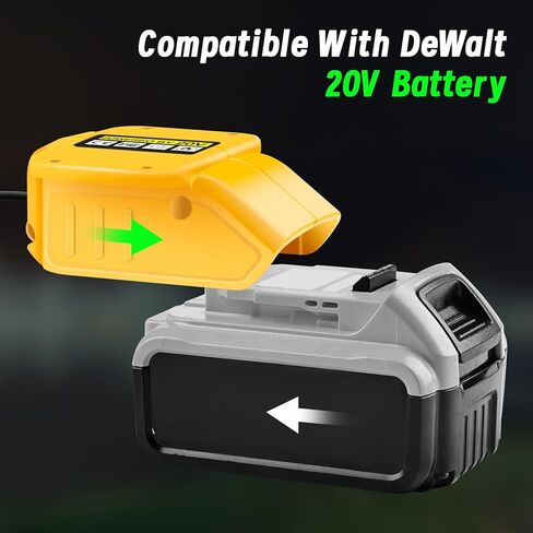 ضوء الصيد تحت الماء LED متوافق مع بطارية DeWalt 20V، 1300 لومن، أخضر IP68 مقاوم للماء من الألومنيوم فائق السطوع LED ضوء جاذب للأسماك ليلاً/الجليد/القارب (الأداة فقط) in Kuwait