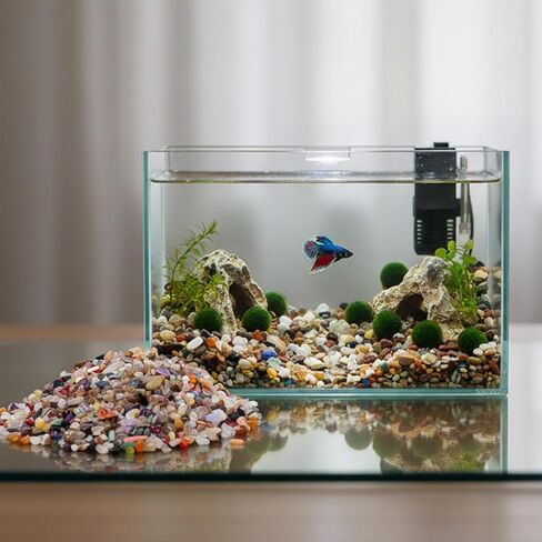 Crystal Chips Stone-Aquarium Rocks Decor,Fish Gravel,Tumbled Stone Chips for Aquascape Vase Filler,DIY Crafts,Indoor Plants in Kuwait