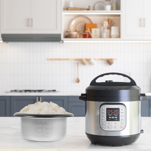 وعاء داخلي لطباخ الأرز سعة 1.5 لتر من LABRIMP وعاء بديل من سبائك الألومنيوم غير لاصق مقاس 8.26x8.26x3.54 بوصة سهل التنظيف حتى التسخين للطهي المنزلي in Kuwait