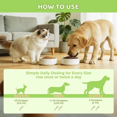 Natural Yeast Relief Drops for Dogs & Cats – 2 fl oz Herbal Ear & Skin Support for Itching, Paw Licking, Hot Spots & Odor Control – Apple Cider Vinegar & Goldenseal – Chicken Flavor Liquid Drops in Kuwait