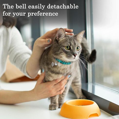 OOPSDOGGY Cat Collar for AirTag Holder, Leather Kitten Collars with Elastic Strap & Bell, Non Breakaway Adjustable Small Pet Collars for Indoor & Outdoor for Boy, Girl (Pink) in Kuwait