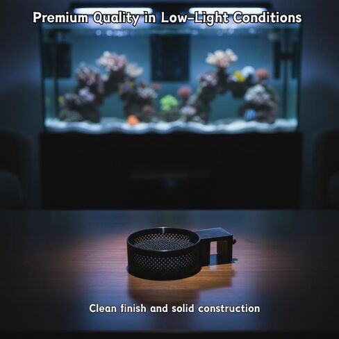 Aquarium Water Change Diffuser – Spill-Proof Water Changer for Rimless Fish Tanks, Protects Substrate, Plants & Decorations, Safe for Fish and Shrimp (Black, Medium) in Kuwait