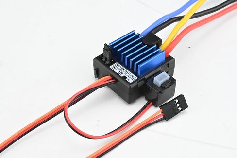 FullfunRC Waterproof Brushed ESC with Dirtproof Switch for 1/10 Traxxas HPI Redcat Tamiya RC Truck, Buggy, Short Course Truck and Rock Crawler in Saudi Arabia