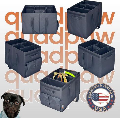 Back & Front Seat Extender for Dogs with Storage – Hard Bottom Dog Car Seat Cover, Waterproof Hammock Gap Filler for Cars, SUVs & Trucks, Scratch-Resistant Pet Seat Protector in Kuwait