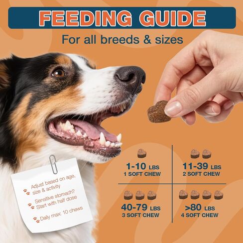 180 Chews Dog Allergy Chews, Itching Skin Relief, Natural Dog Allergy Relief Treatment for Paw Licking, Hot Spots, Anti-Itch, Dry Skin, Allergies & Immune Support Supplement in Kuwait