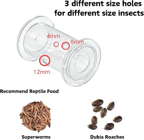 Bearded Dragon Feeder Toy - Lizard Enrichment Interactive Toy Reptile Terrarium Tank Decor Foraging Accessories for Gecko, Lizard, Bearded Dragon,Chameleon Small Animals in Kuwait