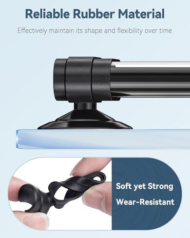 Pawfly 6 Pcs Fish Tank Tube Light Suction Cups Aquarium Suction Cups for 1" to 1.5" Wide Aquarium Tube Light Holders Suckers with 1 Inch Elastic Rubber Ring (Not for Airline Tubing) in Kuwait