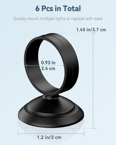Pawfly 6 Pcs Fish Tank Tube Light Suction Cups Aquarium Suction Cups for 1" to 1.5" Wide Aquarium Tube Light Holders Suckers with 1 Inch Elastic Rubber Ring (Not for Airline Tubing) in Kuwait