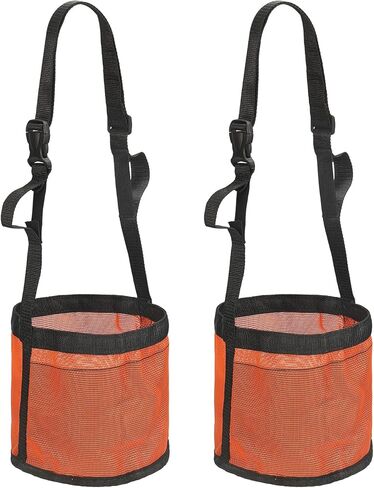 Horse Feed Bag, Horse Muzzle Hay Bags with Adjustable Strap Nylon Mesh Waterproof Bottom Grain Horses Bag, (Blue, S,2 Pcs), Intended for Feeding Grain/Powder/Hay in Saudi Arabia