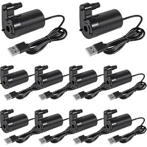 10 قطعة تيار مستمر 3-5 فولت USB مايكرو غاطسة مضخة مياه صغيرة ، لأحواض السمك خزان الأسماك بركة نافورة حديقة الزراعة المائية in Kuwait