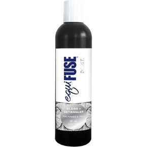 EquiFUSE Boost Gloss + Detangler for Horses – Horse Mane & Tail Detangler, Melt Knots & Tangles, Silky Smooth Conditioning Serum, High Gloss Shine, Lightweight Non-Greasy Equine Grooming Formula, 8 oz in Saudi Arabia