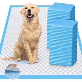 Upgraded 4XL 36"x36" 6 Layers Dog Pee Pads, Ultra Absorbent Pee Pads, Absorb up to 12 Cups, Leak-Proof & Quick Dry Puppy Pads for Puppy,Surgery, Older,Cats, Rabbits,30 Counts in Saudi Arabia
