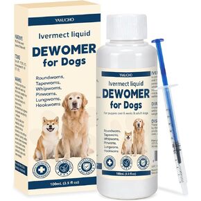 lvermect for Dogs, Dewomax Liquid Digestive Support, Broad Spectrum Formula for Puppies & Adult Dogs – Supports Gut Balance, Internal Cleanse & Canine Wellness – 3.5 oz (100mL) in Saudi Arabia