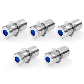 VCE 3GHz Coaxial Cable Connector, RG6 Coax Cable Extender F-Type Nickel Plated Adapter Female to Female for TV Cables, 5 Pack in Kuwait