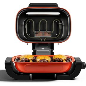 Electric Grill, Techwood 3-in-1 Indoor Grill, Odor-Free 3-Layer Filter Korean BBQ Grill, Timer Control Knob, Double Sided Heating, Roast, Toast, Grill & More for Parties & Everyday Meals, 1300W in Saudi Arabia