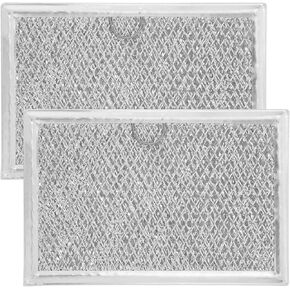 2pcs Microwave Grease Filters, 12.8x19.3cm/5x7.6in Aluminum Mesh Microwave Vent Filter Replacements Compatible with Frigidaire 5304464105 & GE WB06X10608 in Kuwait