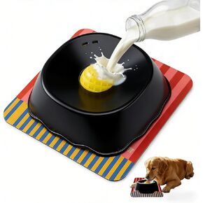 Slow Feeder Dog Bowl for Liquid, 250ml Non-Slip for Bone Broth & Yogurt, Prevents Wet Chin, Anxiety Relief & Mental Stimulation, Easy to Clean Food-Grade Enrichment Toy for All Breeds in Kuwait