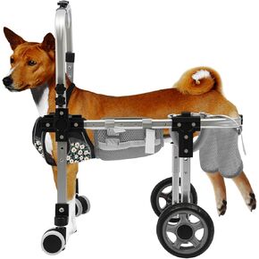 Black Cat Wheelchair Adjustable 2 Wheels Cat Wheelchair for Back Legs,Light Weight Pet Mobility Cart for Medium Cat,Applicable Dog Weight 9.98-12.52kg/22-27.6 lbs (Large B) in Saudi Arabia