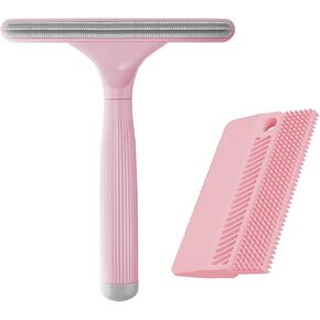 2 Pack Portable Pet Dogs Cats Hair Remover Lint Removal Shaver Tool Fur Scraper Carpet Rake for Couch Furniture Car Mats Fabric Sofa Clothes Bedding Blue in Kuwait